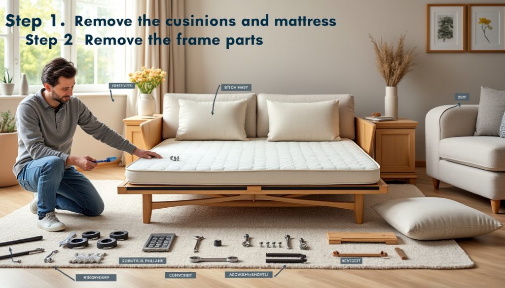 découvrez notre guide complet pour démonter un canapé convertible efficacement. suivez nos étapes faciles et astuces pratiques pour un démontage réussi, sans endommager votre mobilier. idéal pour un déménagement ou un rangement simplifié.