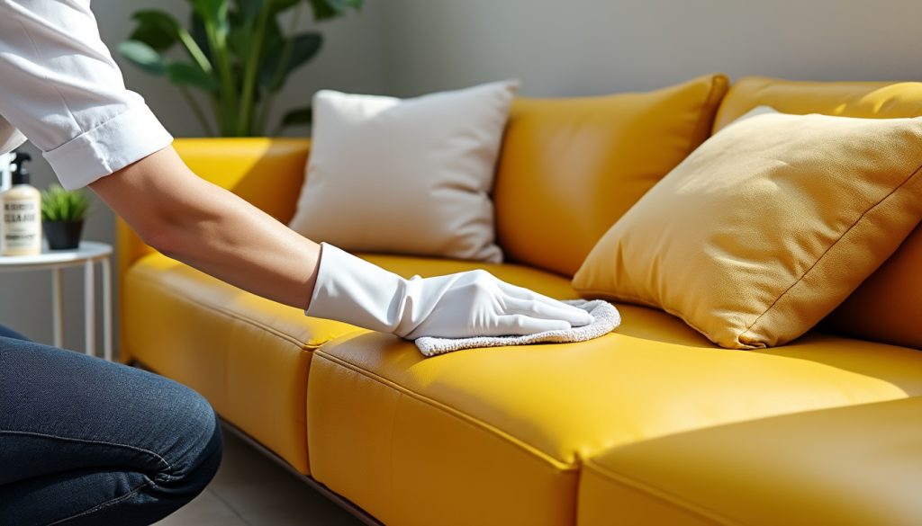 découvrez nos conseils pratiques pour entretenir votre canapé en cuir jaune et préserver son éclat, tout en évitant les erreurs courantes qui pourraient l'endommager.