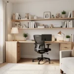 Aménager un coin bureau fonctionnel dans un petit salon 15-amenager-coin-bureau-petit-salon